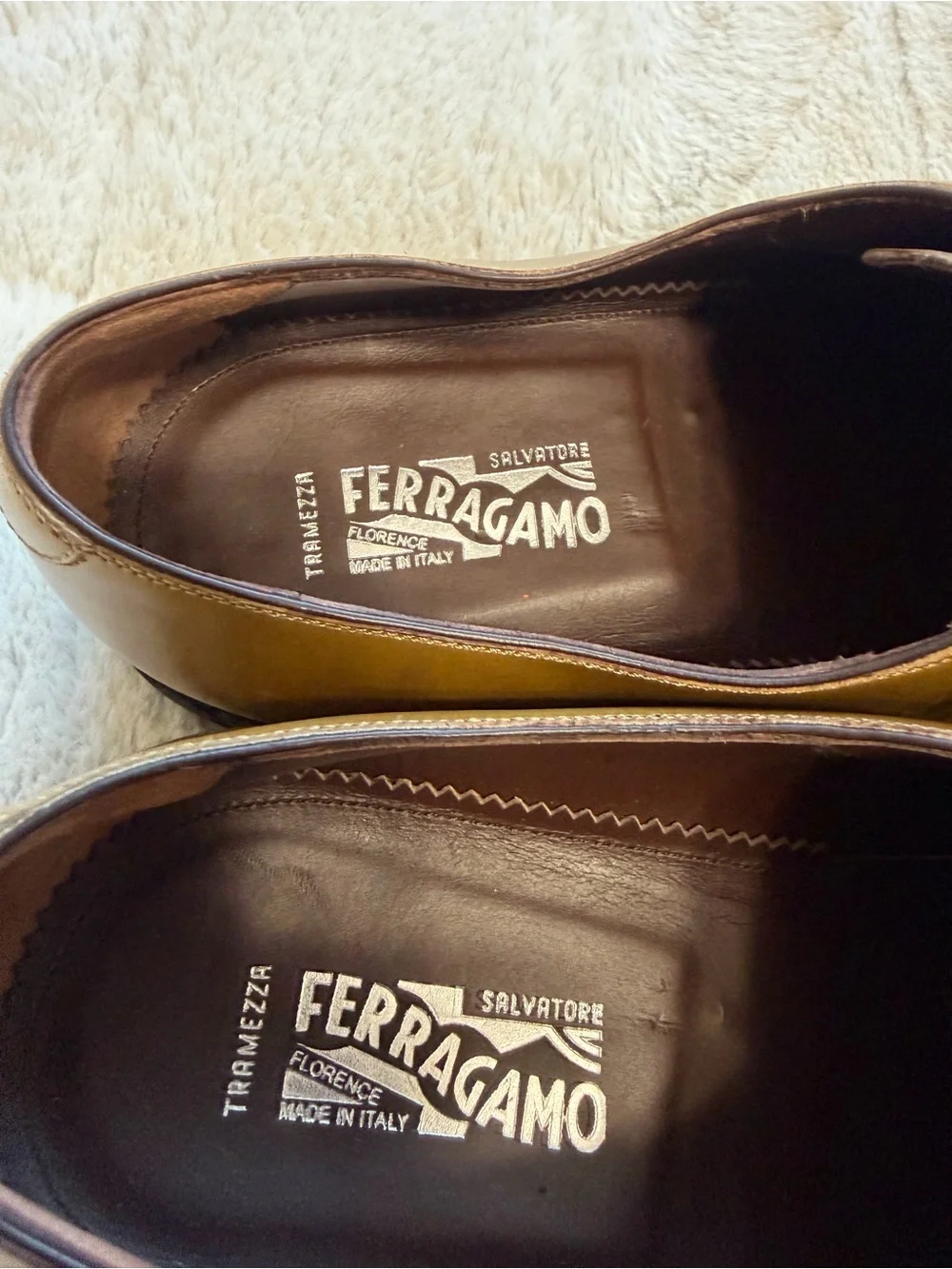 LIKE NEW! $1,495 Salvatore Ferragamo Tramezza Marius Derby Oxford Dress Shoes 14